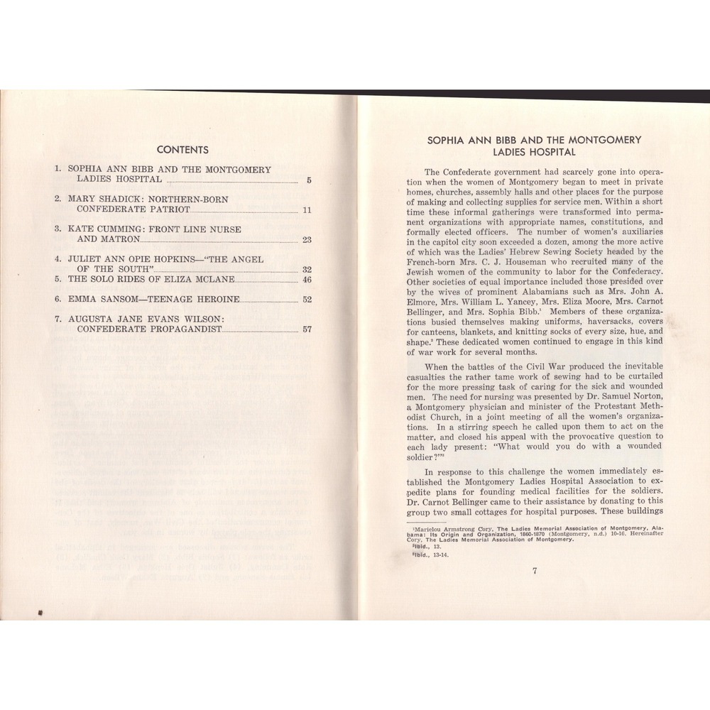 Some Notable Alabama Women During the Civil War 1962 H. E. Sterkx Signed Booklet - Picture 3 of 4
